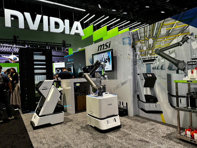 MSI представила промышленных мобильных роботов на чипах Nvidia